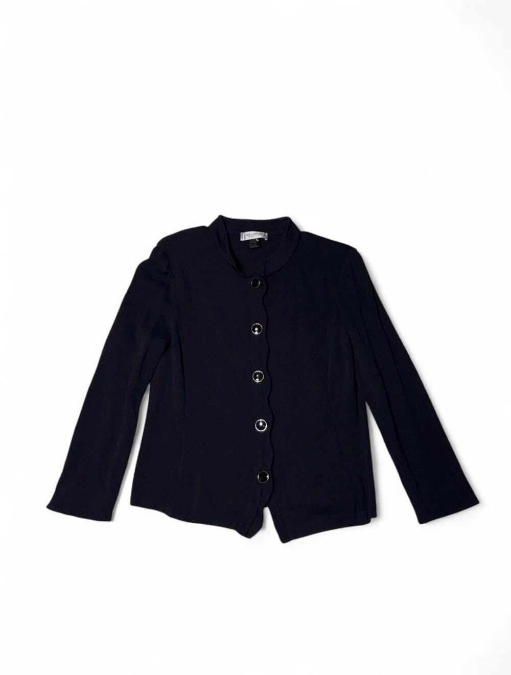 Vintage Women’s St. John Collection black button up cardigan in a size 10